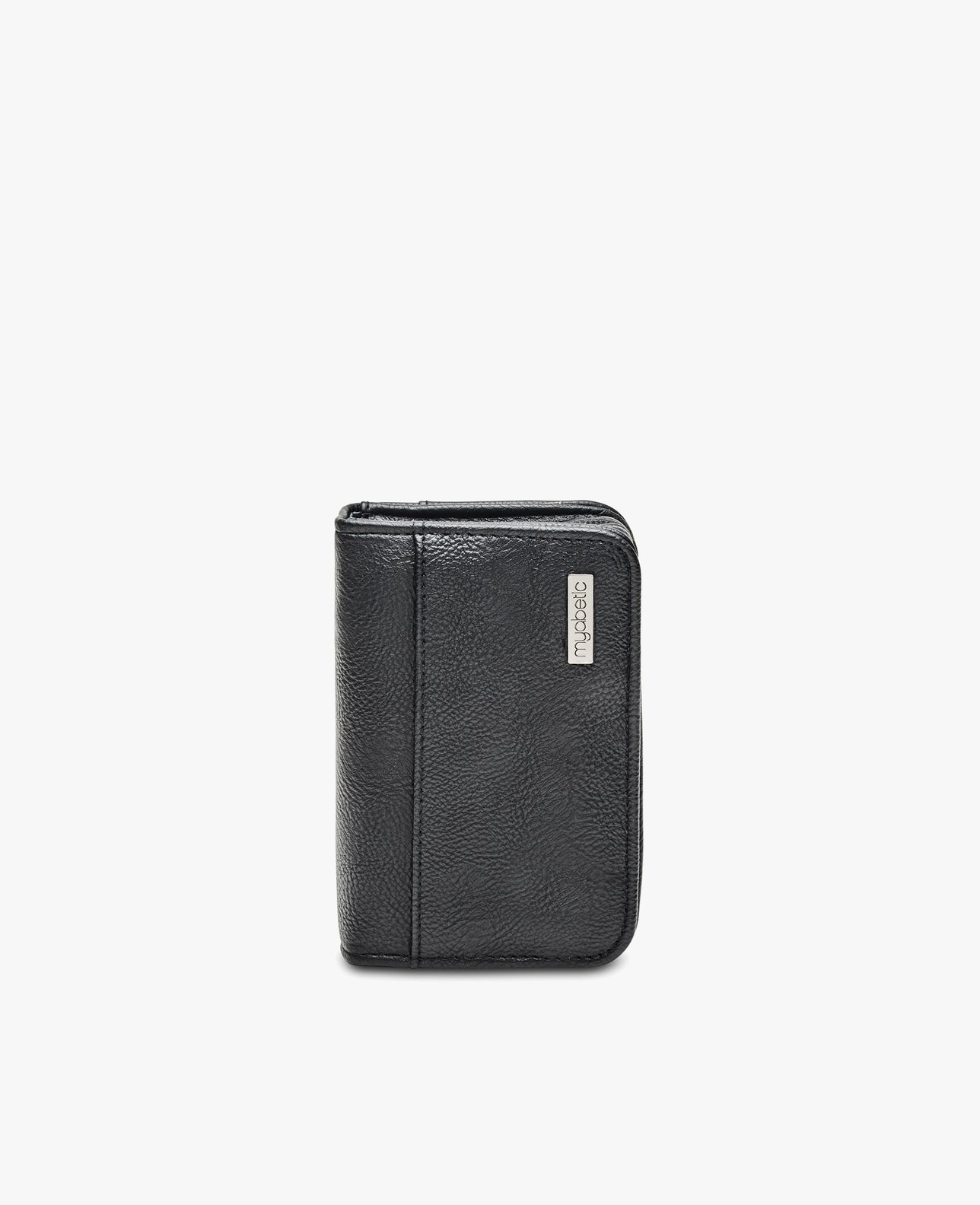 BOSS by HUGO BOSS Signature Leather Zipped Card Holder in Black for Men