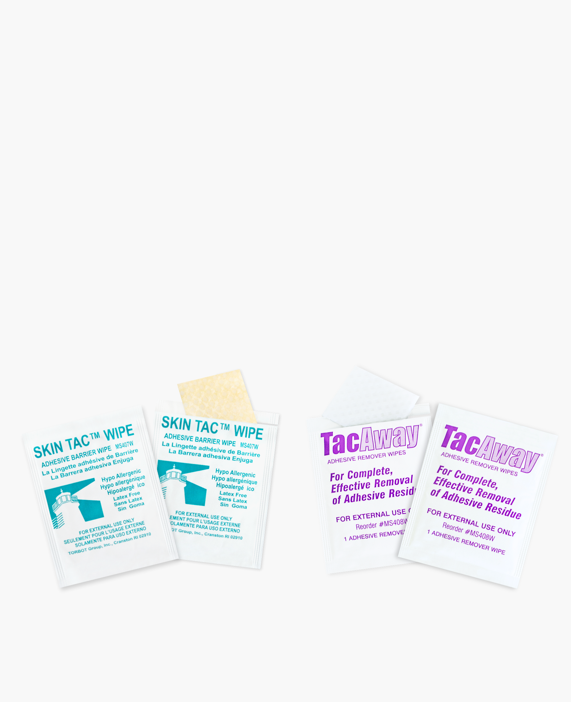 Tac Away Adhesive Remover Wipes by Torbot