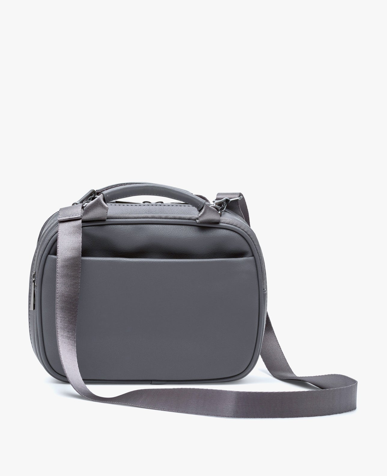 color:Charcoal Vegan Leather